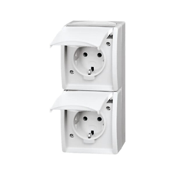 Busch-Jaeger SCHUKO-Zweifachsteckdose 20-02 EW-54